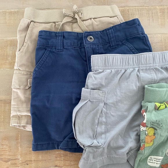 Set of 5 baby boy shorts navy khaki Mickey Mouse Disney baby Zara Calvin Klein - Picture 7 of 15
